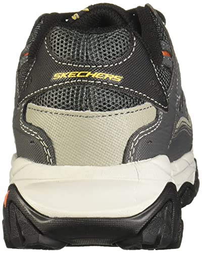 Skechers mens Afterburn M. Fit fashion sneakers, Charcoal, 9 X-Wide US