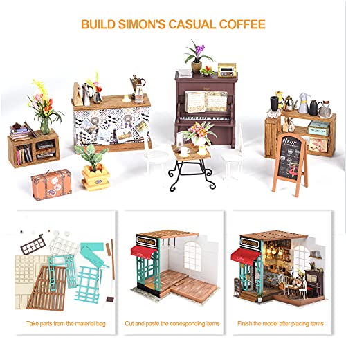 Rolife 1:20 Tiny House Diy Kits For Adults-Led Miniature House Kit-Diy Miniature Dollhouse Kit-Model Building Craft Kits Hobbies For Women And Men #TOP2