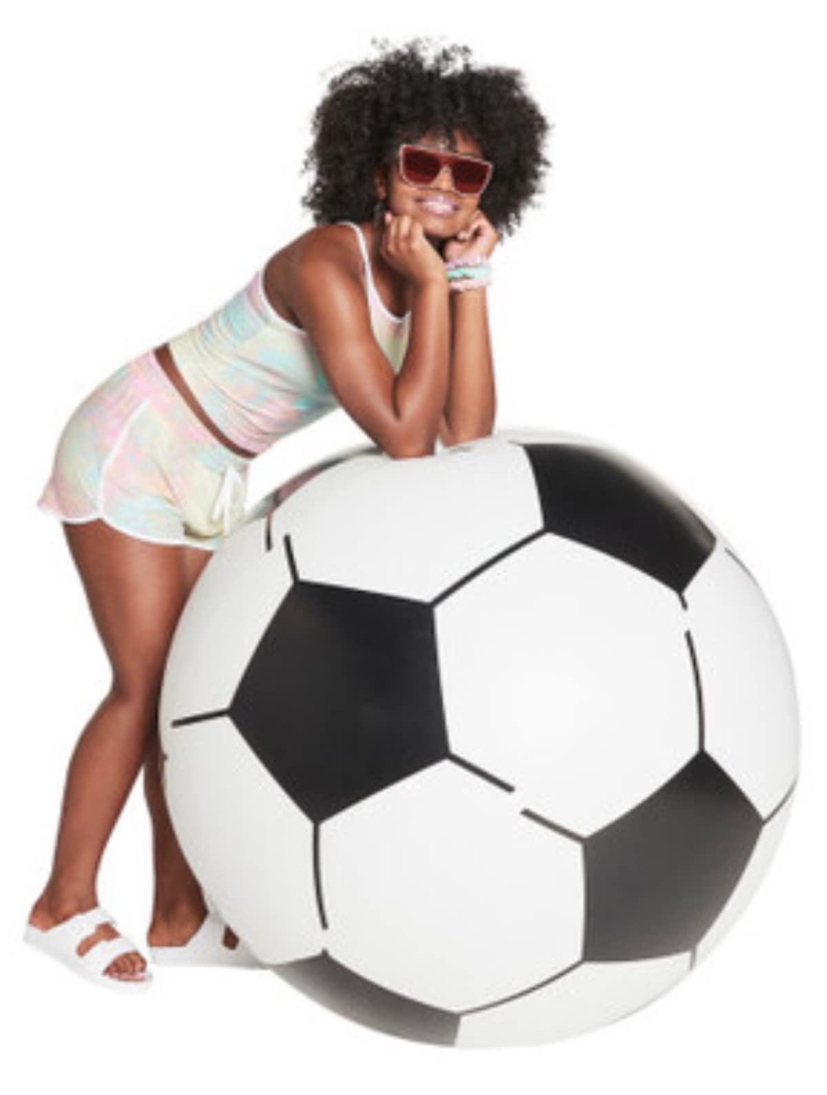 Amazon.com: High Five - Jumbo Giant Inflatable Soccer Ball