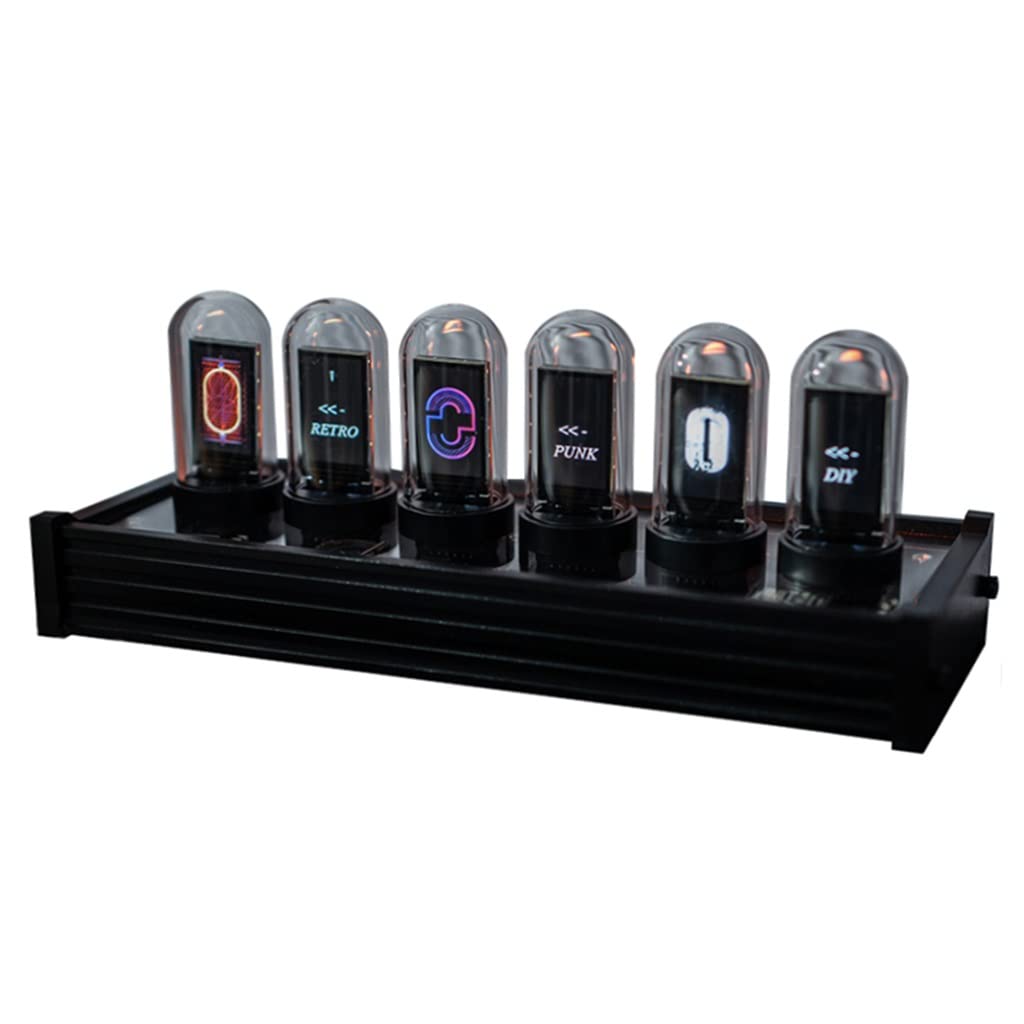 Buy IPS Nixie Tube Digital Clock, DIY Simulation Glow Tube Clock, Retro