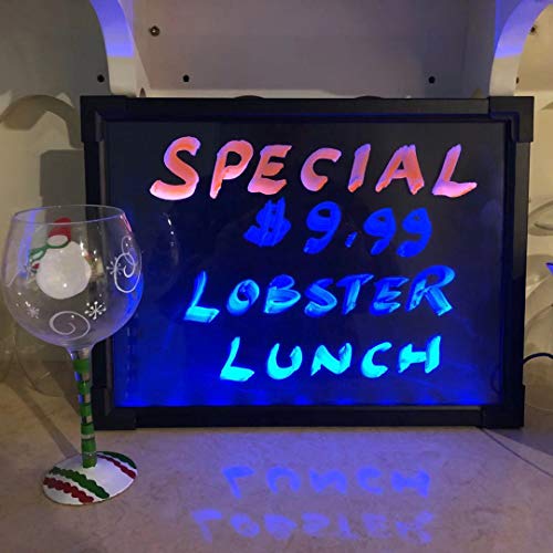 Fixturedisplays® Flashing Illuminated Erasable Neon Led Message Menu Sign Writing Board 14748 14748 #TOP3
