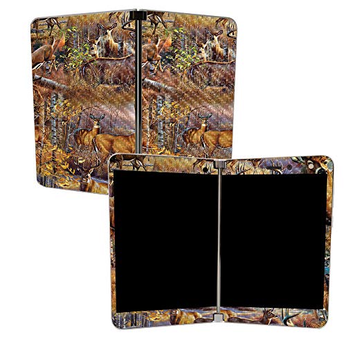 Image of MIGHTY SKINS MightySkins Carbon Fiber Skin for Microsoft Surface Duo - Deer Pattern | Protective, Durable Textured Carbon Fiber Finish | Easy to Apply, Remove, and Change Styles | Made in The USA