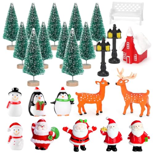 Bluelves 24 Stück Weihnachten Miniatur Ornamente, Kleine...