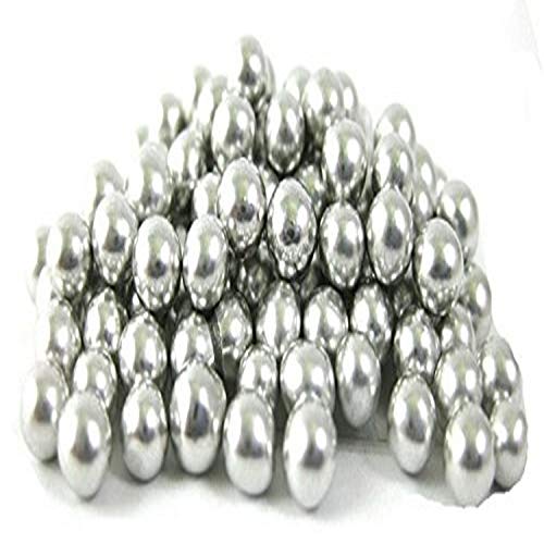 Golda's Kitchen Dragees Silver Sugar Cake Cupcake Cookie Sprinkles, 4mm