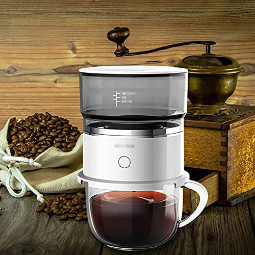 DAGONGREN Kaffeemaschine Mini Tragbare Kaffeekanne intelligent Automatischer Mini-Tropf-Topf-Hand-Brau-Kaffeemaschine… – Bild 5