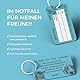 2X Haustier Notfallkarte aus hochwertigen PVC zum Schutz Ihrer Haustiere bei Abwesenheit - Emergency Card - blau mit Schlüsselring