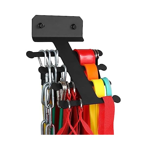 Resistance Rack Band Storage Hanger Gym Equipment Organizer Pull Up Bands Jump Ropes, Storage Rack for Home Gym