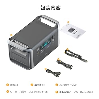 ポータブル電源 1024WH 2024年購入 AC1600W ほぼ新品 ポタ電 2024年版】大容量のポータブル電源8選 1900Wh～2500Wh 車載