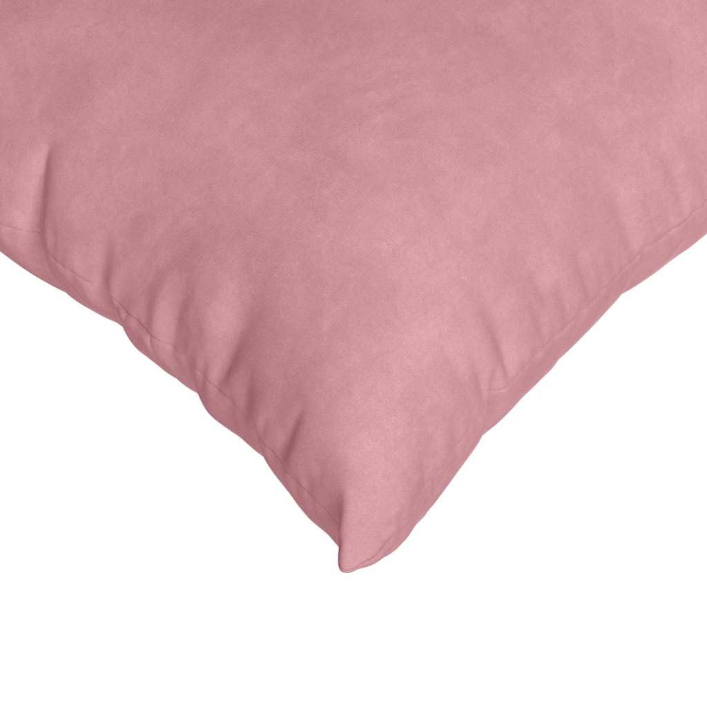 Moderne Sofakissen 2 Stück in Rosa 60 x 60 cm mit samtigen Cord Bezügen, praktischem Reißverschluss und weicher Polyesterfüllung für Wohnzimmer