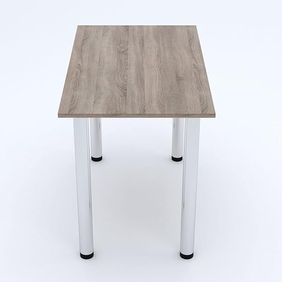 Dining Room Table with Chrome Legs Dining Table Kitchen Table Office Table Truffle 60 x 40 cm