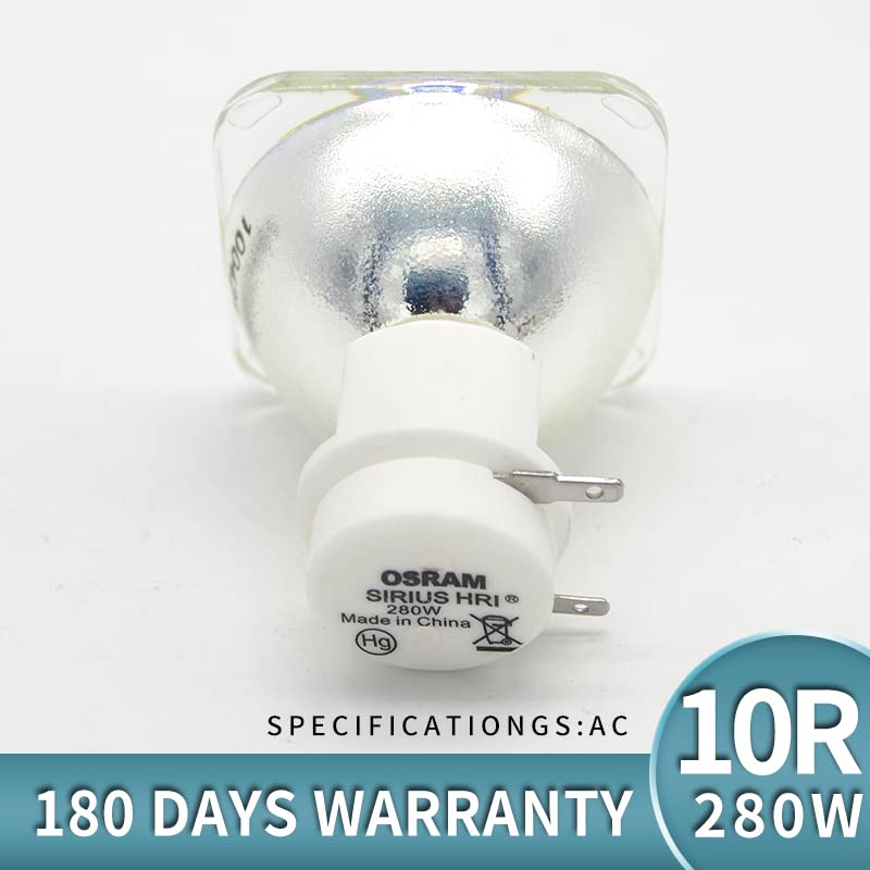 SeiZed 280W Lampada Platinum 10R Lampadina 280W Sharpy Moving Head Beam 10R Lampadina Luce da palcoscenico (Color : 10R-280w White)
