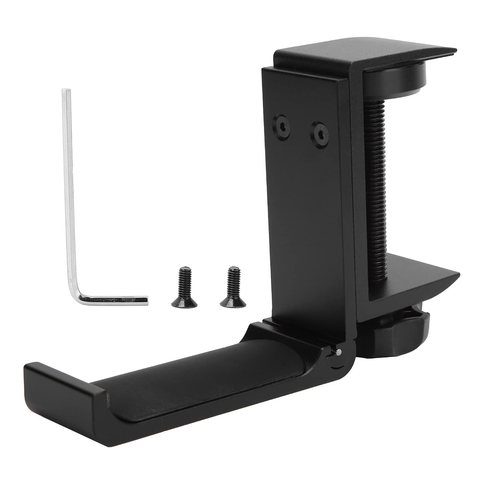 Cocoarm Supporto Pieghevole per Cuffie da Tavolo, Lega di Alluminio (BLACK)