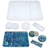 Facile à utiliser : avec une structure de surface lisse, ce moule en silicone pour résine est facile à utiliser et rapide à démouler après solidification complète de la résine. Sortez les œuvres d'art facilement et peuvent être nettoyées pour la prochaine utilisation.