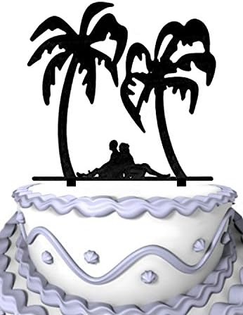Amazon.com: Meijiafei Wedding Cake Topper - Bride and Groom Back to ...