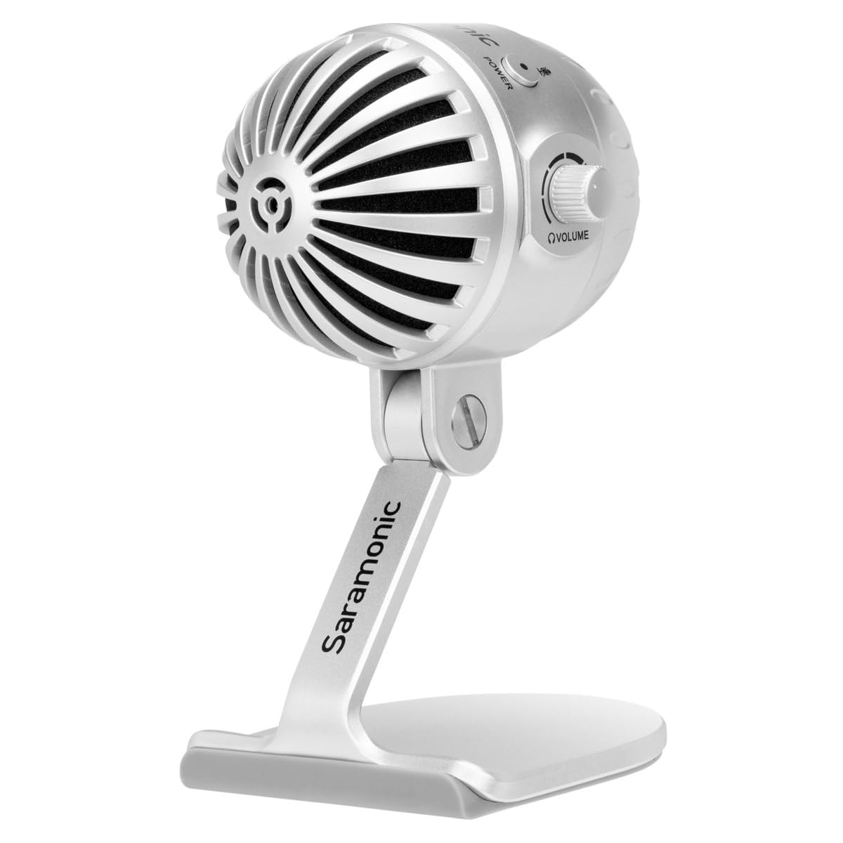 Microphone de studio USB Saramonic avec sortie casque argenté SMARTMICMTV500 - 8