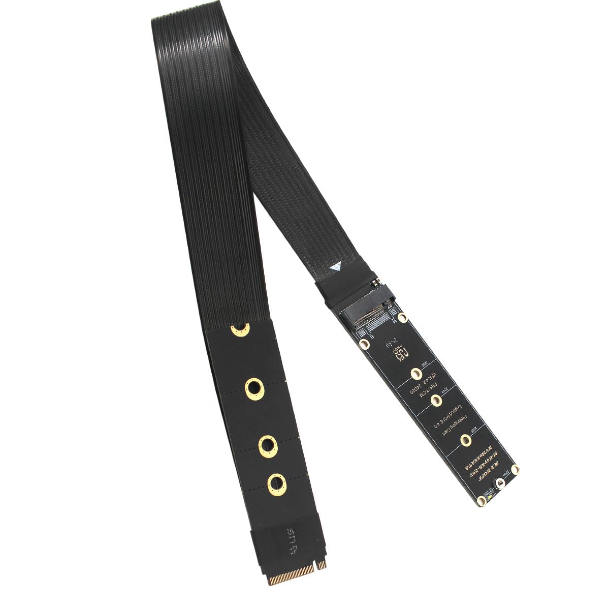 Sintech M.2 NVME Extender,NGFF M-Key PCIe SSD Extention Card with Soft-PCB Cable 30CMS