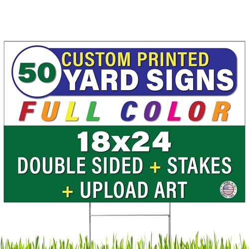 FIFTY (50) Pack Custom/Personalized 18x24