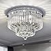 Saint Mossi Chandelier Modern K9 Crystal Raindrop Chandelier Lighting Flush Mount LED...