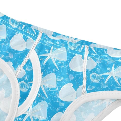 White Seashells Starfish Toddler Boy's Underwear 2T 202c18684