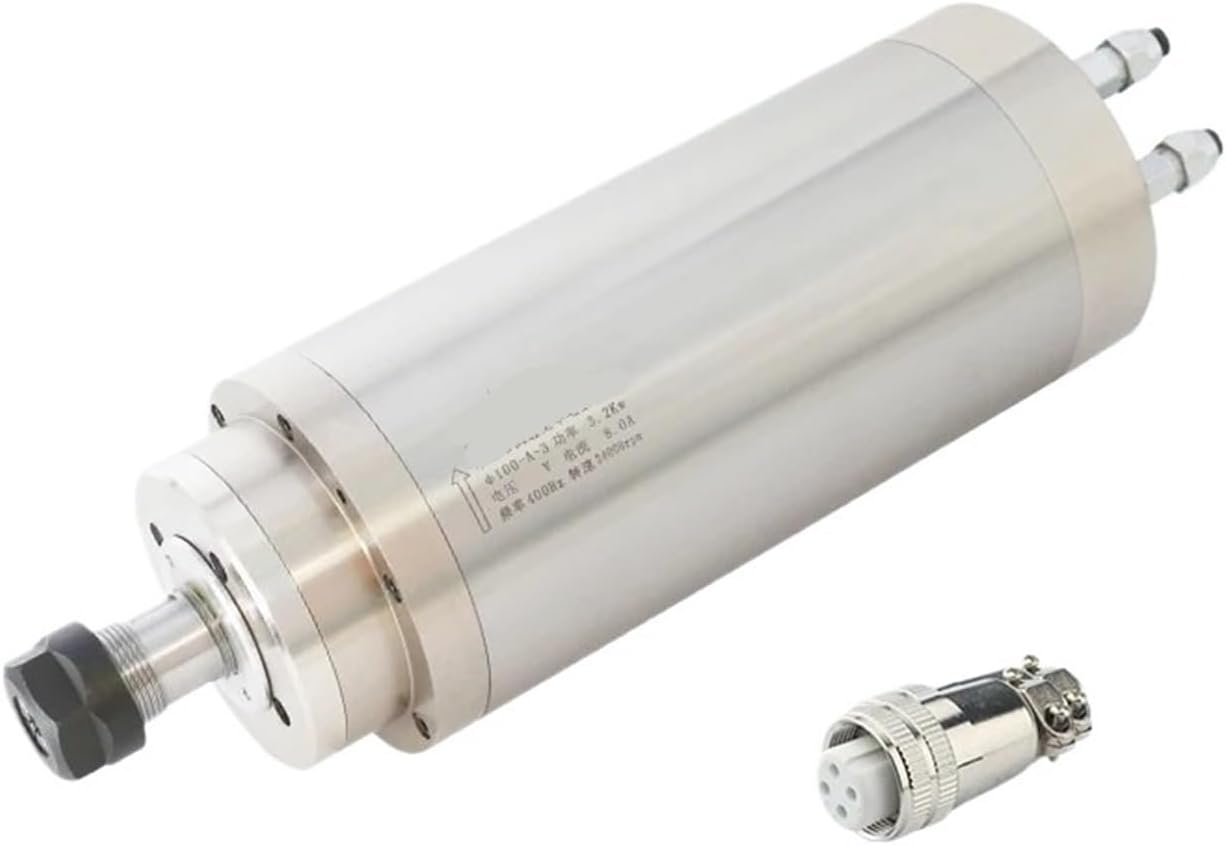 Water-cooled spindle motor 3.2kw ER20 4 bearings 220V 380V AC D100mm(3.2kw 220V)