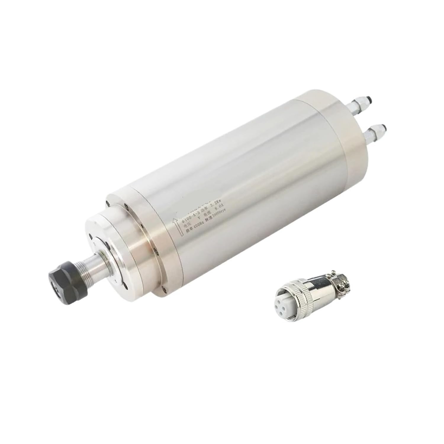 Water-Cooled Spindle Motor 3.2kw ER20 4 Bearings 220V 380V AC D100mm(3.2kw 220V)