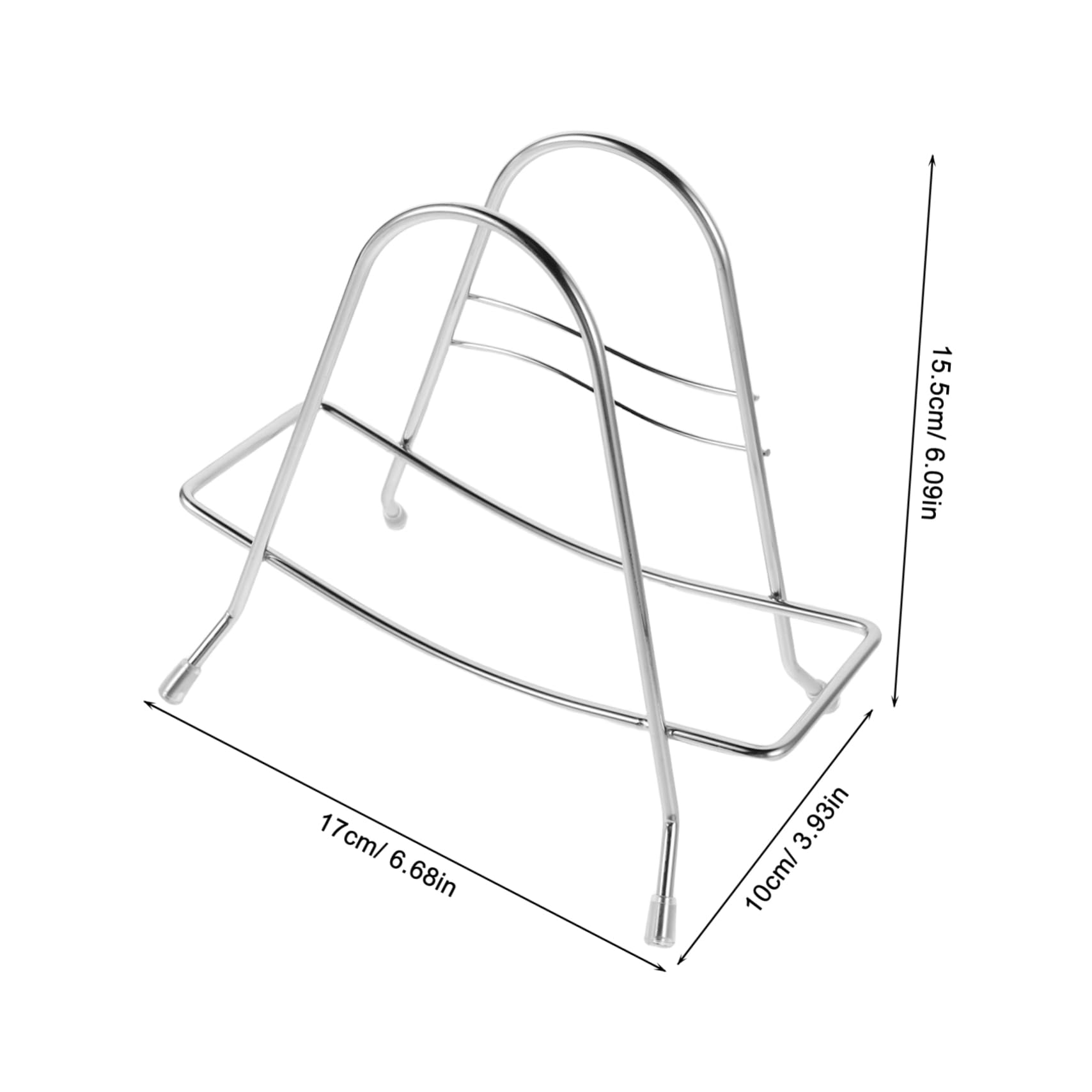 VICASKY Stainless Steel Cutting Board Holder Pot Lid Stand for Kitchen Organization Lightweight Design Enhanced Drainage Modern Style for Culinary Enthusiasts