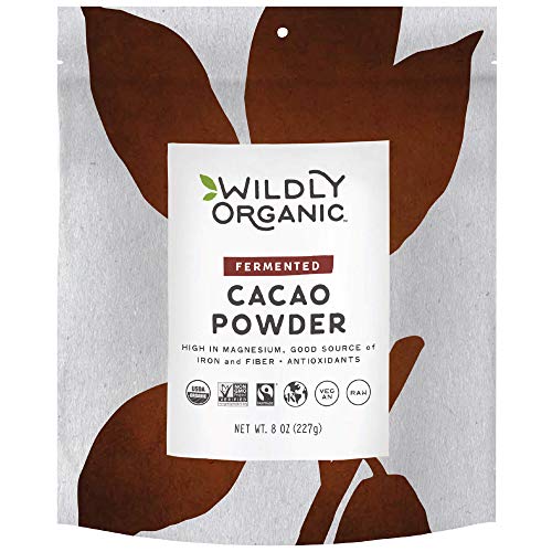 Fermented Organic Cacao Powder - Organic Chocolate - Raw Cacao Powder Organic - Cacao Powder Organic Raw - Minimally Processed - Fermented Cacao Powder - Fair Trade Cacao - 8 Oz - Wildly Organic