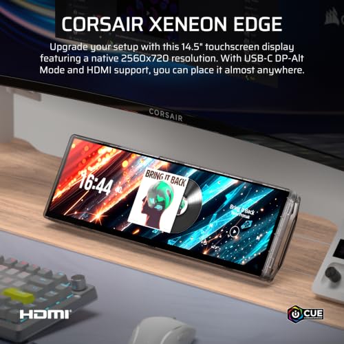 Corsair XENEON Edge 14.5" 2K Portable LCD HDMI USB C Touchscreen – Crystal - image 2