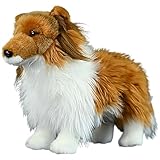 Realistic Shetland Sheepdog Stuffed Animal Plush - Ultra-Soft Shelties Dog Toy, Hypoallergenic Cuddle Companion for Home Decor and Gifts