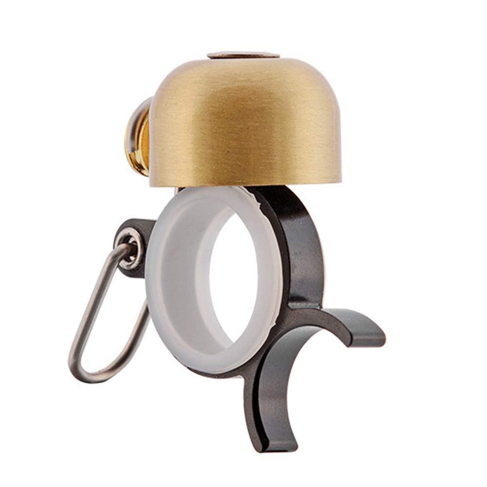 Fahrrad-Lenkerglocke Fahrradglocke Fahrradklingel Mini-Größe Fahrradzubehör Klarer Klang Fahrradhupe Ring Mountainbike Rennradklingel Kind Mädchen Junge Lauter langer klarer Klang(Brass)