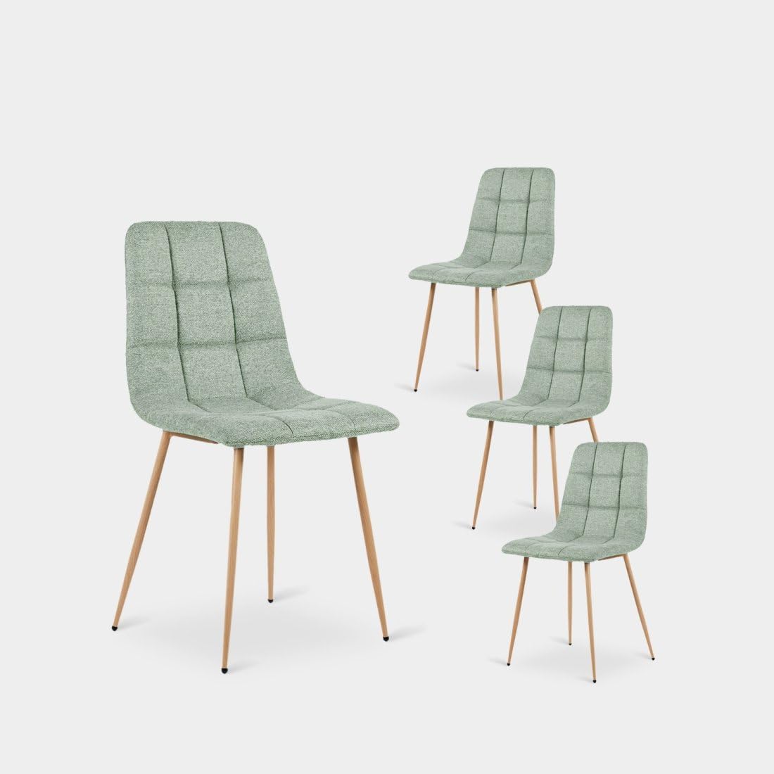 KLAST Silla de Comedor poliéster Color Menta 88 cm x 43 cm