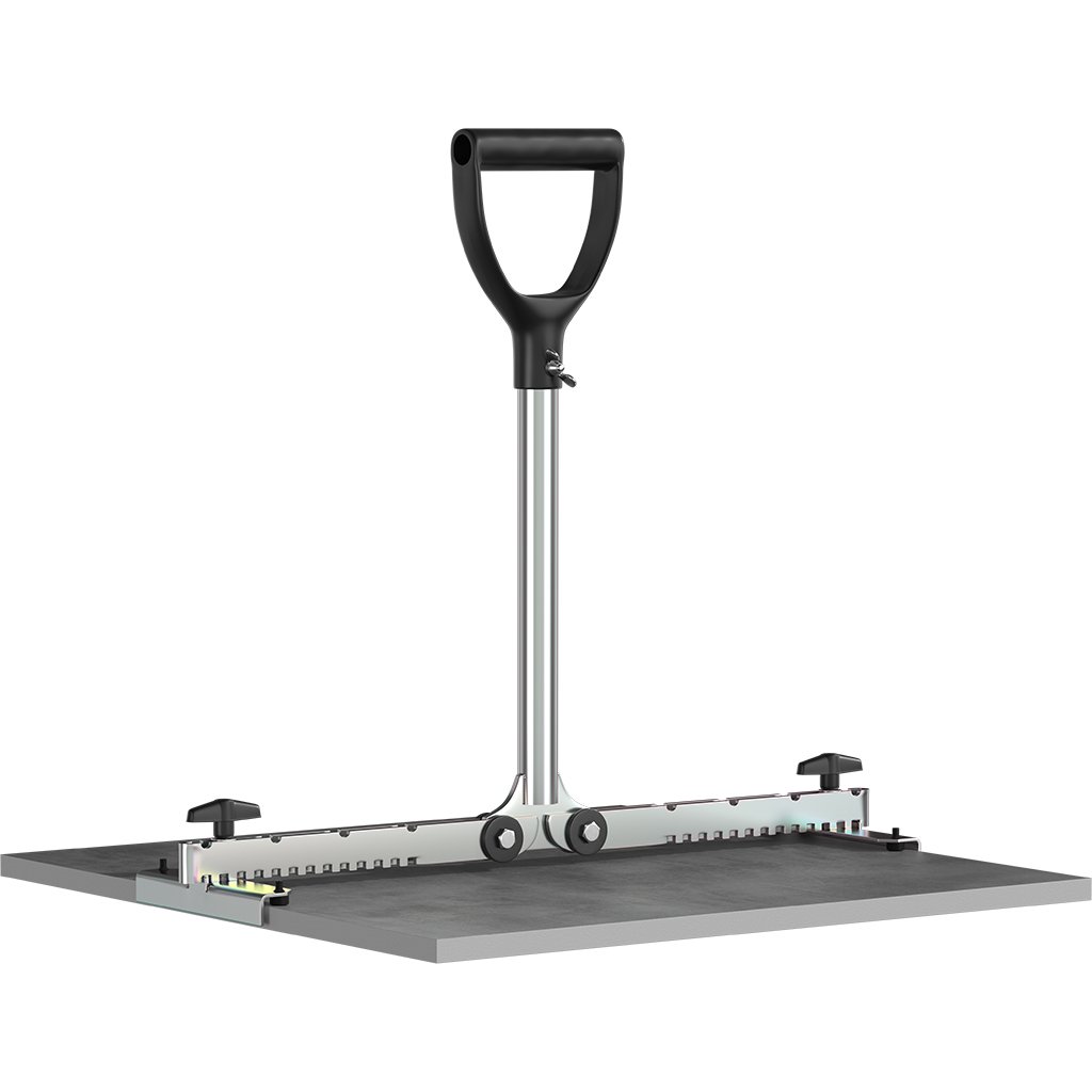 LANGFIT® Fliesenheber - Rückenfreundlich durch extra langen Griff - 30 bis 50cm - Für schmale Fugen ab 3mm - Schonend für Rücken und Hüfte - Made in Germany - MS-FH2050L