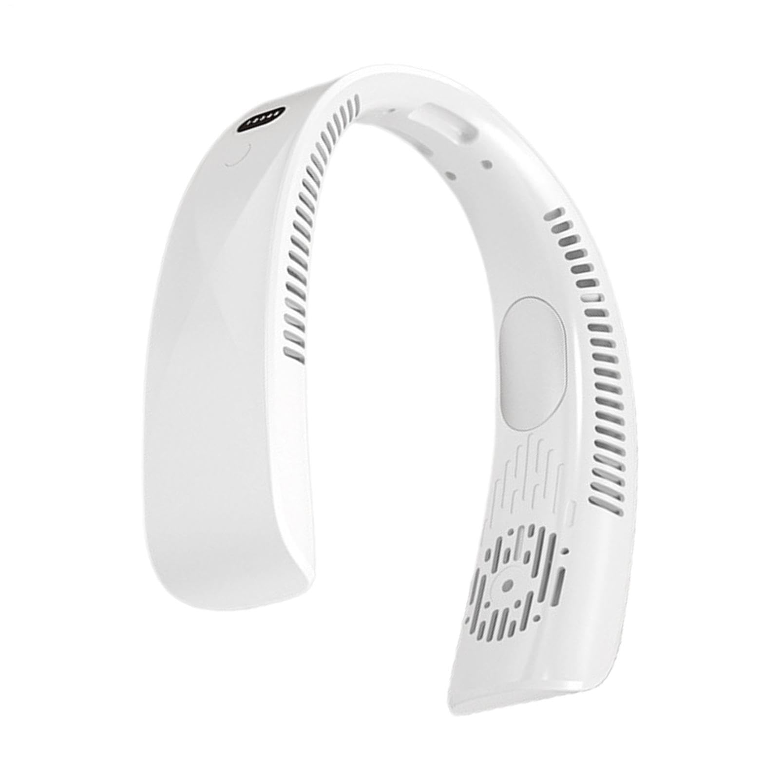 Ventilador de cuello portátil para hombre con soplador ajustable de 3 velocidades para viajes