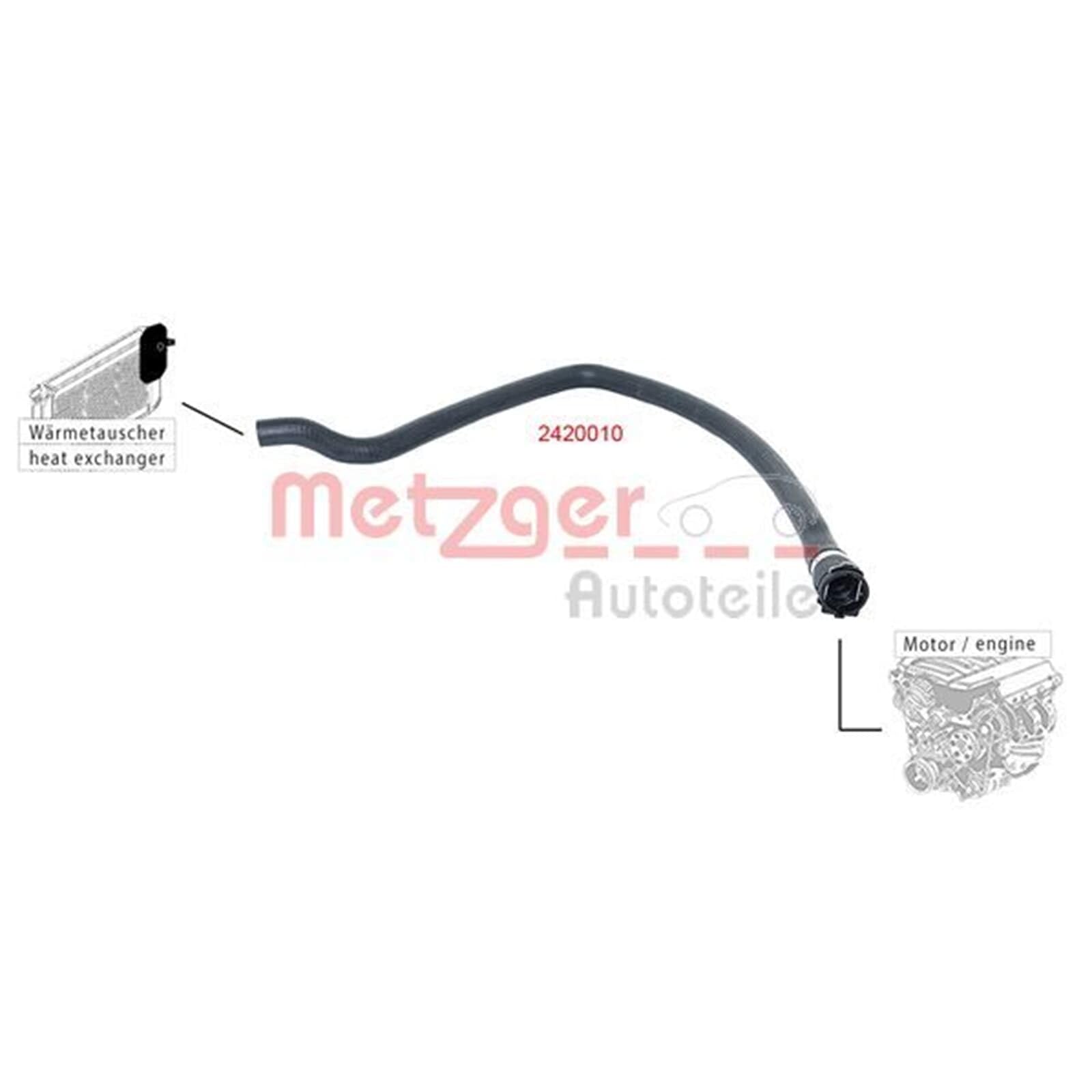 METZGER Tubería de radiador Tuberia flexible calefacción