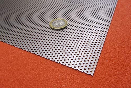 Steel Perforated Sheet .030" Thickness x 24" Width x 24" Length 1 Pc