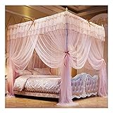 ◆ GENUG GROSSER RAUM: Diese Bettüberdachung hat eine ideale Größe und passt perfekt für jedes Bett. Sie können Ihre eigene Zeit vollständig darin genießen.