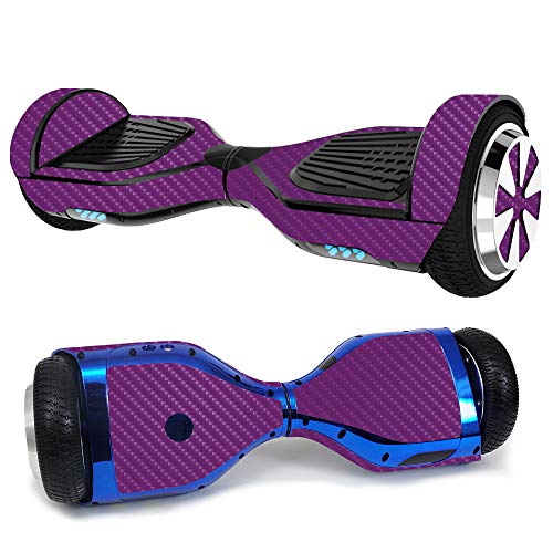 MightySkins Carbon Fiber Skin for Ultra Hoverboard - Purple | Protective, Durable Textured Carbon Fiber Finish | Easy to Apply, Remove, and Change Styles | Made in The USA