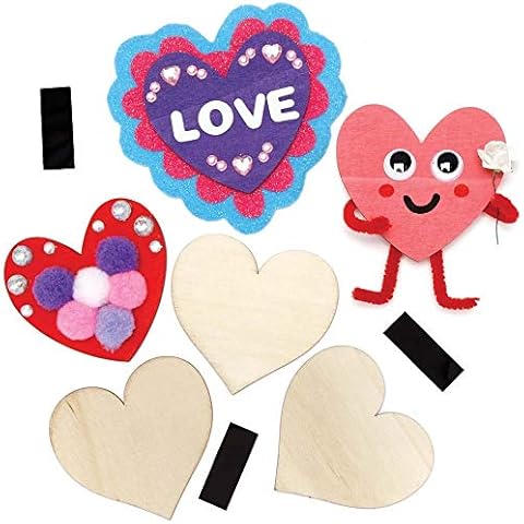 Baker Ross AX692 Heart Fridge Magnets Cover