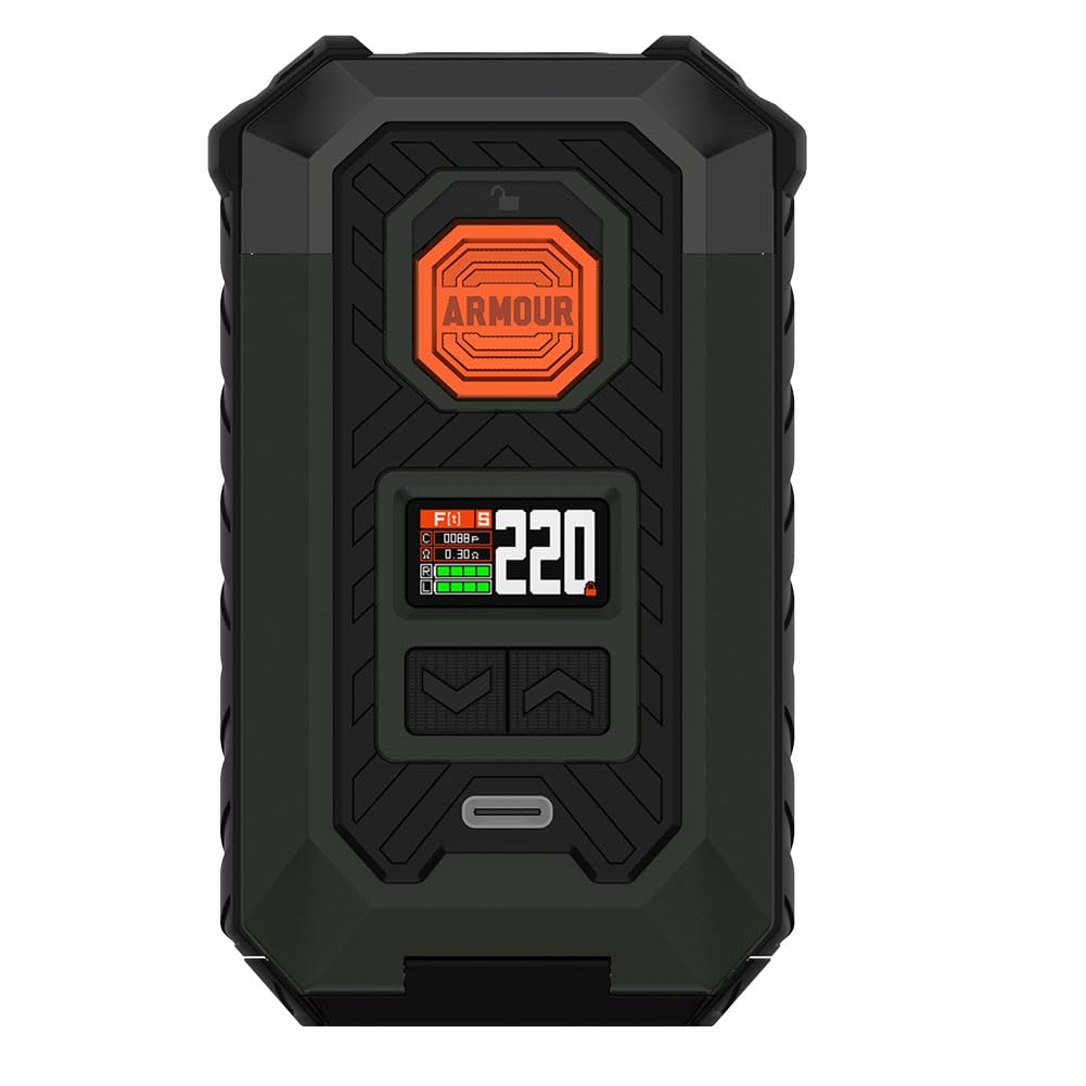 Vaporesso ARMOUR MAX Mod | 220W Box Mod Works with Itank 2 Atomizer/Z sub ohn Tank/ 510 Thread Atomizer E-Cigarette Vaporizer (Verde)