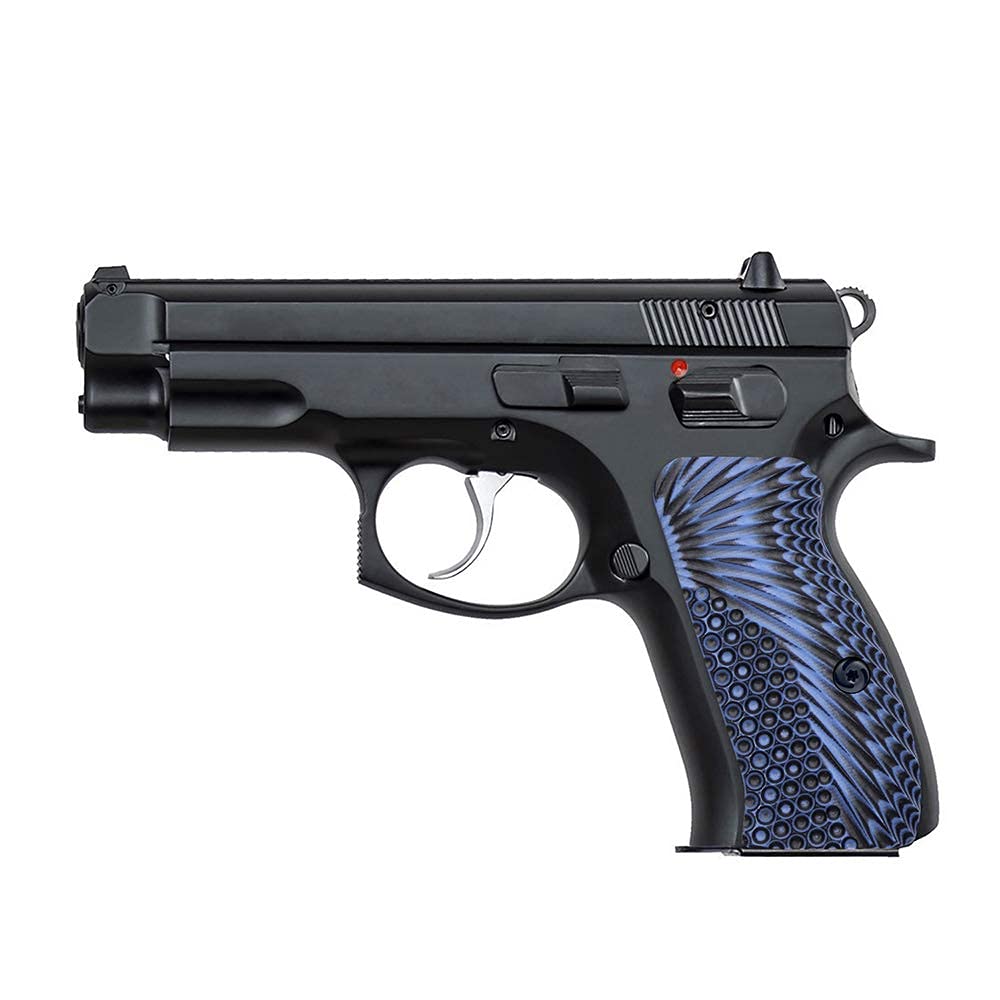 Griffe Für CZ 75 / CZ 85 / SP-01 – Handgefertigt Aus Walnussholz, Laserschnitt-Design