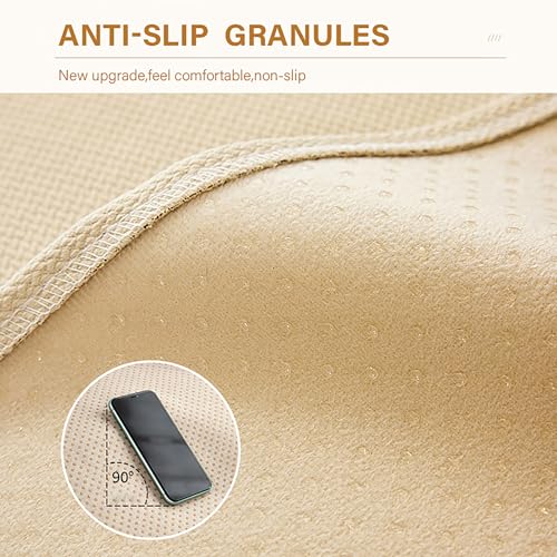 Funda de sofá chenilla en forma L lavable gris y protectora de muebles 5
