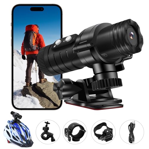 Nisanuki Action Cam 4K - WLAN Sportkamera Wasserdicht Bis 30m