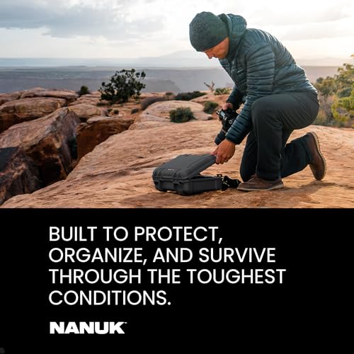 Image of NANUK 915 Pro Photo Kit - Compact Waterproof Travel Camera Hard Case with Padded Dividers, 13.8 inch x 9.3 inch x 6.2 inch - Dustproof and Impact Resistant, Airline Carry-On Approved - Black