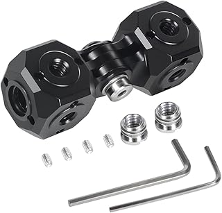 BGNing Aluminium Tripod Adapter Camera Mount with 1/4 Adjustable 180° Conversion Adapter Compatible with Insta360 ONE R/X2/GoPro10/9/8 Full Series/Dajik Osmo Action Camera Other Accessories