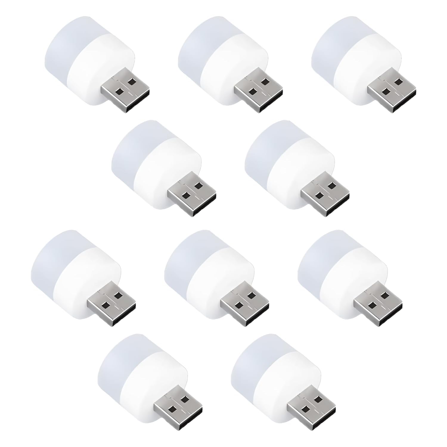 Plug-in LED Night Light Mini USB Flexible Ambient Light, Portable Car Bulb for Indoor, Outdoor, Reading, Kitchen, Sleep (POF 10)-image-24