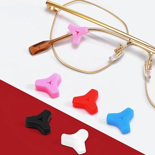 Miniatura 5 de GLEAVI Cojín de oreja para gafas, cera de nerd, 20 pares de gafas, agarre para orejas, lentes de silicona deslizantes, gancho para orejas, lentes