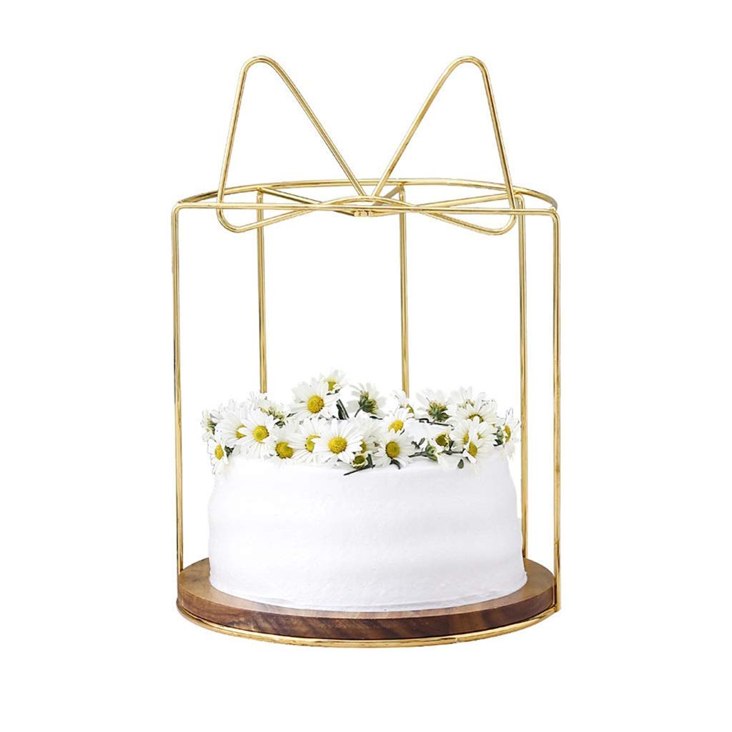 Plateau de dessert en bois dorée pour sublimer vos tables de mariage