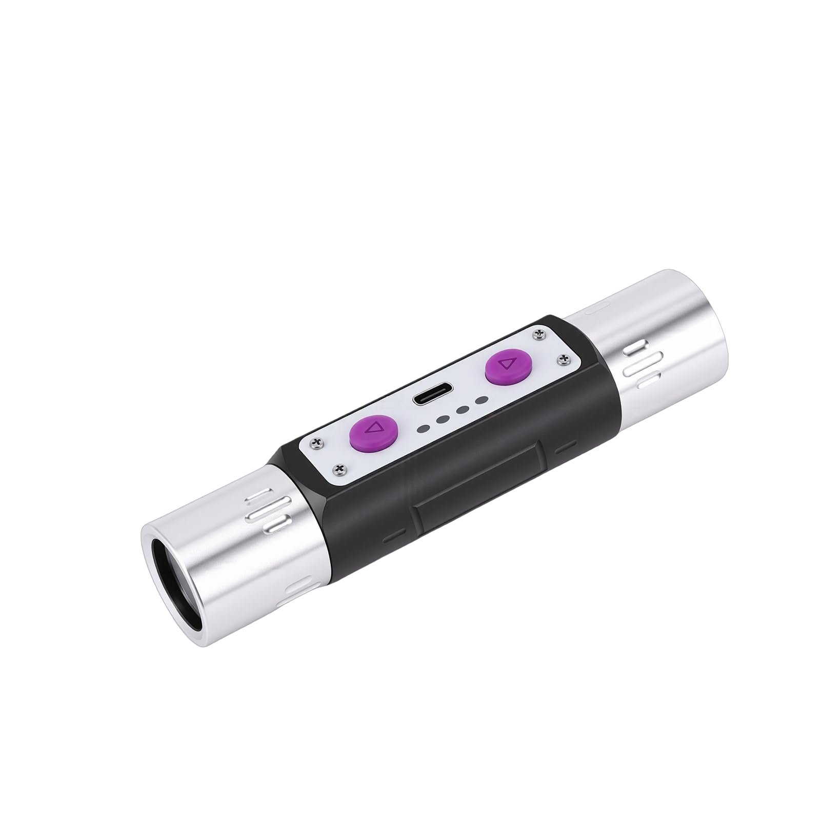 FILFEEL Lampe de Poche à Lumière Violette – Détecteur à Double Tête Rechargeable 3 W avec Longueurs d'onde 254 Nm + 365 Nm + 395 pour la Détection de Contrefaçon de Billets de Banque, l'évaluation,