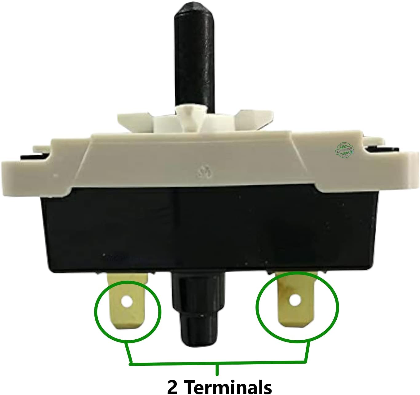 GLOB PRO SOLUTIONS 3977456 898073 Dryer Push To Start Switch 2 Terminals Replacement for and compatible with Whirlpool Kenmore Maytag Admiral Heavy DUTY