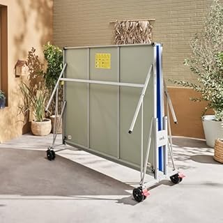 Alice's Garden - Table de ping Pong Outdoor Bleue - Table Pliable avec 4 Raquettes et 6 balles. pour Utilisation extérieure. Sport Tennis de Table